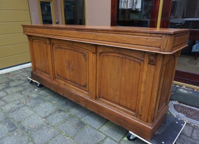 Antique Oak shop bar counter, Antieke eiken café, toog, bar meubel-00005